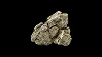 Rough textured stone or rock formation isolated on transparent background, ready for design use in clipart, print-on-demand products, sublimation, stickers, and digital crafts.