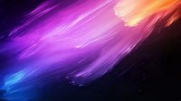 Vibrant abstract background with flowing light streaks in purple, pink, blue and orange colors creating dynamic motion effect against dark backdrop. Great for modern designs.