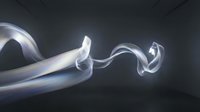 Elegant white smoke swirls flowing gracefully against dark background creating abstract ethereal patterns for modern design projects.