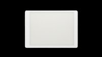 Blank white frame isolated on transparent background, ready for design use on t-shirts, clipart, stickers, print-on-demand products, and sublimation projects.