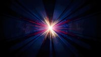 Bright light burst radiating outward with blue and red streaks on dark background, suitable for technology, energy, and digital design projects.