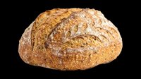 Whole grain artisan bread loaf isolated on transparent background, ready for bakery menus, food packaging, recipe blogs, print-on-demand products, and culinary design projects.