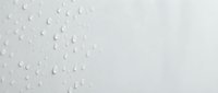 Water droplets on clean white surface creating fresh minimalist background with natural moisture condensation pattern for modern design projects.