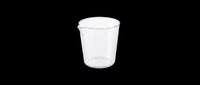 Glass measuring beaker isolated on transparent background, ready for stickers, clipart, print on demand, sublimation, and t-shirt design use.