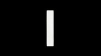 Vertical white rectangular bar isolated on transparent background, ready for design use in t-shirts, clipart, stickers, print-on-demand products, sublimation, and digital crafts.