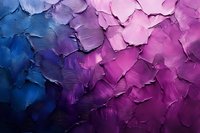 Abstract oil paint texture with thick brushstrokes in gradient colors from deep blue to purple and pink, creating dramatic light and shadow effects on canvas.