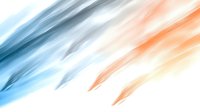 Abstract diagonal motion blur background with soft gradient from blue to orange and white center, modern minimalist design for presentations and web banners.