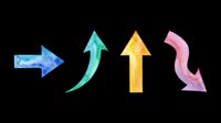Colorful watercolor arrows set isolated on transparent background, ready for stickers, t-shirt design, clipart, print on demand, and sublimation projects.