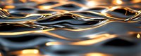 Abstract golden liquid metal waves flowing with warm light reflections creating dynamic fluid motion for modern digital design backgrounds.