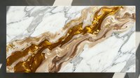 Abstract marble texture with flowing golden bronze veins and white gray patterns for luxury interior design and modern art backgrounds.