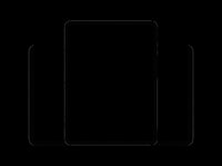 Tablet device outline icon isolated on transparent background, ready for web design, app interfaces, and digital projects.