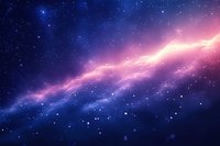 Cosmic nebula with vibrant purple and pink gas clouds against starry deep space background for astronomy and science fiction projects.