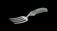 Gardening hand fork with ergonomic grip, isolated on transparent background. Ready for clipart, print-on-demand products, t-shirt designs, stickers, and sublimation projects.