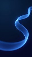 Glowing blue nematode worm on dark background, suitable for scientific, medical, and educational materials about parasites and microscopic organisms.