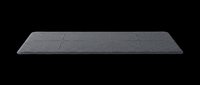 Dark gray rectangular floor mat with rounded corners, isolated on transparent background. Ready for design use on t-shirts, clipart, stickers, print-on-demand products, and sublimation projects.
