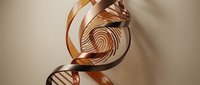 Elegant copper ribbon spiraling gracefully with metallic reflections creating dynamic movement and luxury aesthetic for premium design projects.