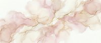 Abstract watercolor background with soft pink and beige flowing shapes, gold veining details for elegant design projects and feminine branding materials.
