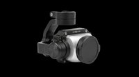 Drone gimbal camera with lens cap isolated on transparent background, ready for T-shirt design, clipart, stickers, print on demand, and sublimation projects.