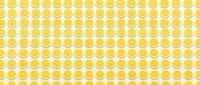 Bright yellow lemon slices arranged in a seamless repeating pattern on white background, tiling into a single vibrant citrus backdrop for design.