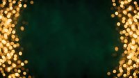 Golden bokeh lights frame a deep teal background, creating an elegant festive atmosphere suitable for holiday promotions, celebrations, and seasonal marketing campaigns.