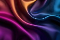 Vibrant abstract background with smooth flowing curves in pink, purple, and blue colors creating dynamic wave-like motion effect for modern design projects.