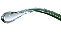 Flowing water drop splash frozen in motion against white background, dynamic liquid sculpture with transparent fluid creating elegant curve shape. Isolated on white.