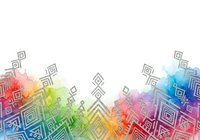 Colorful gradient geometric squares and diamond shapes floating on white background, isolated design element suitable for web graphics, presentations, and digital marketing materials.
