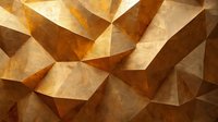 Metallic copper and gold geometric abstract background with angular facets creating dramatic light and shadow effects. Modern luxury design pattern.