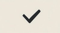 Black checkmark symbol on beige background, representing approval, confirmation, or task completion for business and educational materials.