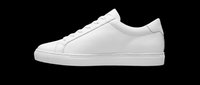 White leather sneaker isolated on transparent background, ready for t-shirt design, clipart, stickers, print-on-demand products and sublimation projects.