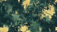 Abstract grunge texture with distressed green and yellow paint splatters, worn surface effect for artistic backgrounds and creative design projects.