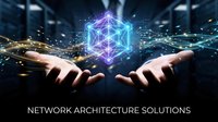 Business professional hands presenting glowing network cube with digital connections in modern tech environment for corporate presentations.