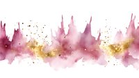 Abstract watercolor splash in pink and gold tones with splatter effect creates soft flowing background pattern for luxury design projects.