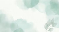 Soft watercolor background with delicate green leaves and gentle botanical elements creating peaceful natural atmosphere for wellness and spa designs.