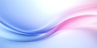 Soft flowing curves in pink and blue gradient create gentle wave motion against white background, suitable for modern business presentations and abstract designs.