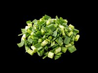 Chopped green onions isolated on transparent background, ready for culinary design projects, recipe graphics, food packaging, cooking blogs, restaurant menus, and print-on-demand kitchen products.