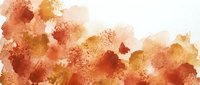 Abstract watercolor background with warm autumn colors orange red yellow paint splashes for creative design projects.