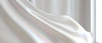 Silky white fabric with soft folds and flowing waves, creating an elegant, luxurious textile background suitable for fashion, beauty, and lifestyle design projects.