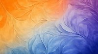 Vibrant abstract background with flowing curves in orange, purple and blue gradient colors creating dynamic movement and ethereal atmosphere for creative designs.
