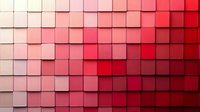 Abstract geometric background with gradient color transition from white to deep red, featuring layered square tiles in different heights creating dynamic 3-dimensional pattern.