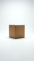 Brown cardboard shipping box isolated on white background for packaging delivery logistics and e-commerce business needs.