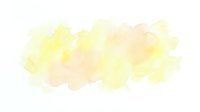 Soft yellow watercolor paint splash with organic flowing texture on white background for artistic design projects and creative layouts.