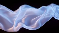 Abstract flowing fabric with ethereal blue and purple gradients creating smooth waves against dark background for modern design projects.