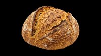 Artisan sourdough bread loaf isolated on transparent background, ready for clipart, print-on-demand, t-shirt design, sublimation, and bakery marketing materials.