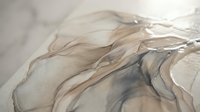 Abstract fluid art with flowing beige and gray organic shapes creating elegant marble-like patterns for modern interior design and luxury branding projects.
