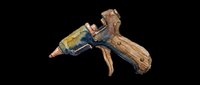 Watercolor glue gun isolated on transparent background, ready for crafting themed designs, stickers, clipart, print on demand, sublimation, and t-shirt design use.