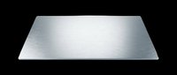 Brushed silver metal trapezoid sheet isolated on transparent background, ready for design use in t-shirts, clipart, stickers, print-on-demand products and sublimation projects.