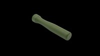 Olive green cylindrical muddler bar tool isolated on transparent background, ready for stickers, clipart, print on demand, sublimation, and t-shirt design use.