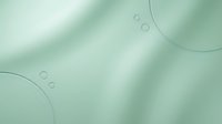 Soft mint green abstract background with flowing curves and circular elements creating modern minimalist design for presentations and branding materials.