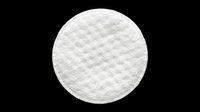 Cotton pad isolated on transparent background, ready for beauty, skincare, and cosmetic design projects, stickers, print on demand, clipart, and T-shirt use.